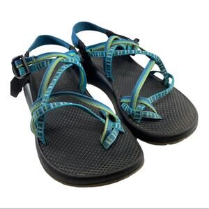 Chaco Blue Green Sandals Size 8